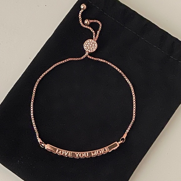 Brilliance Crystals from Swarovski LOVE YOU MORE Bracelet Rose Gold - Picture 3 of 9